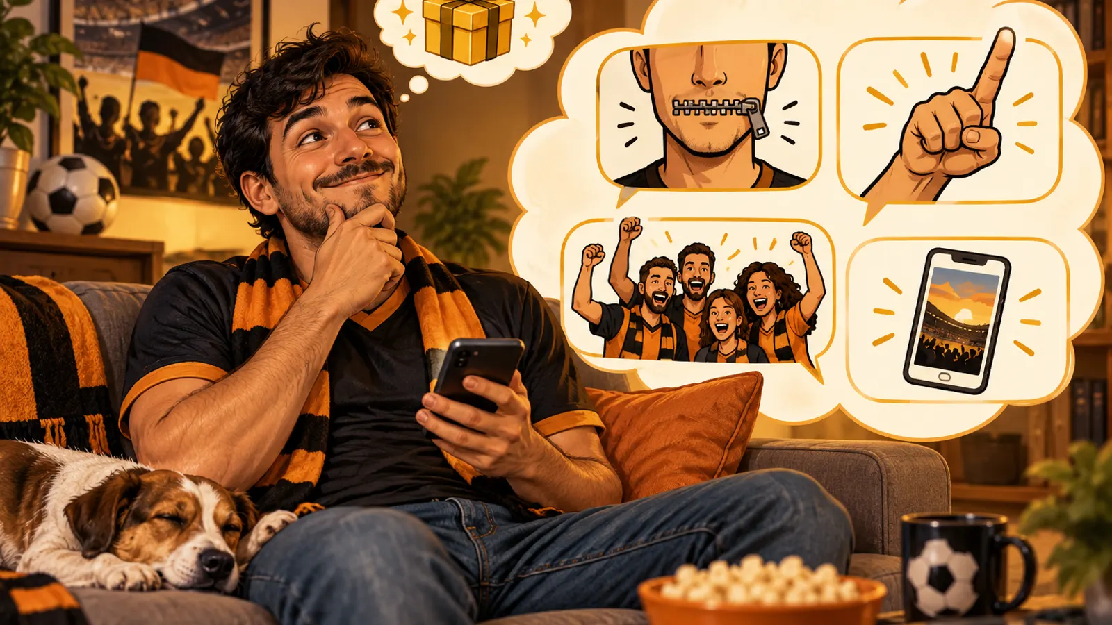 Ilustração de personagens fictícios: A mensagem digitada, apagada e digitada de novo.